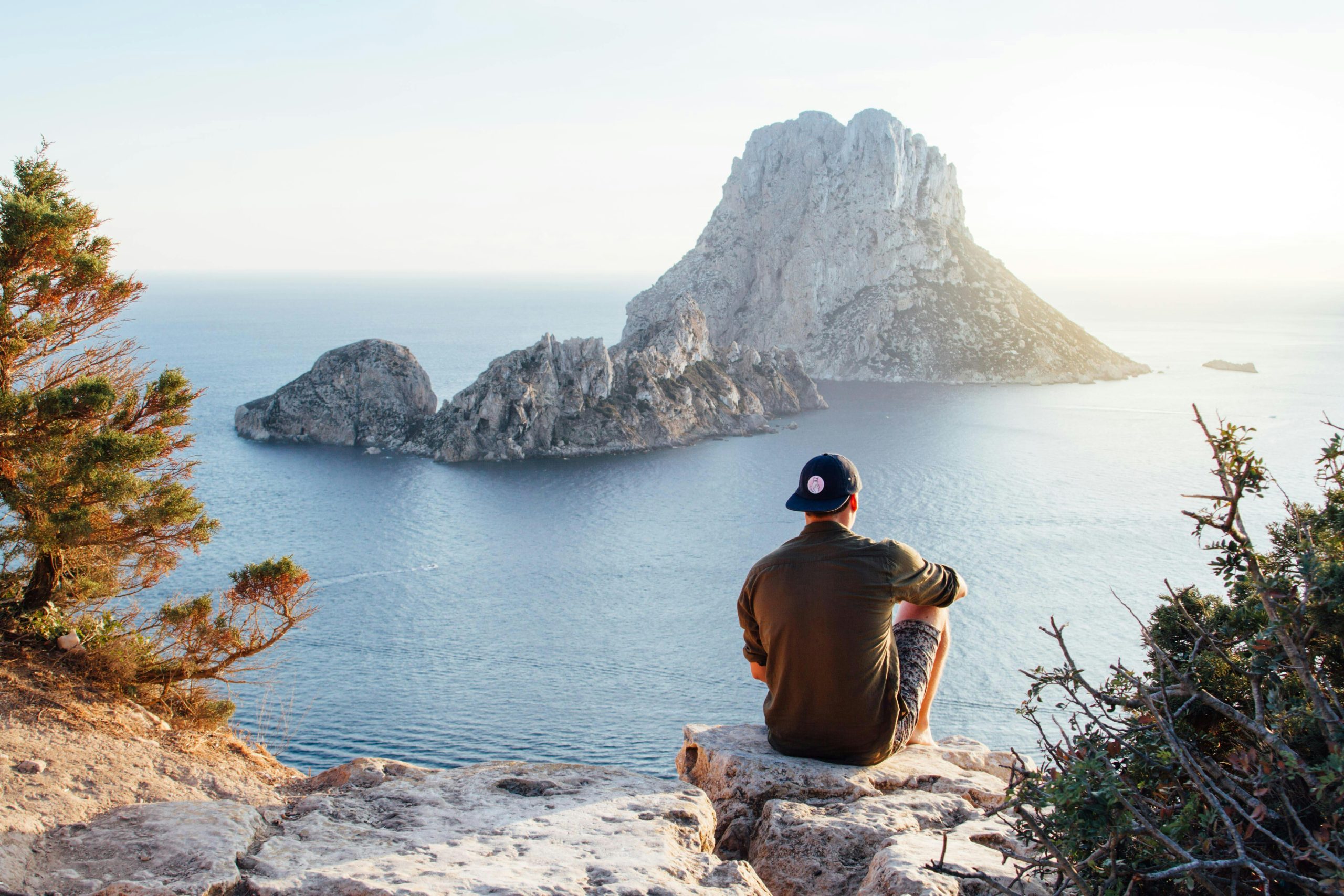 Man overlooking the sea