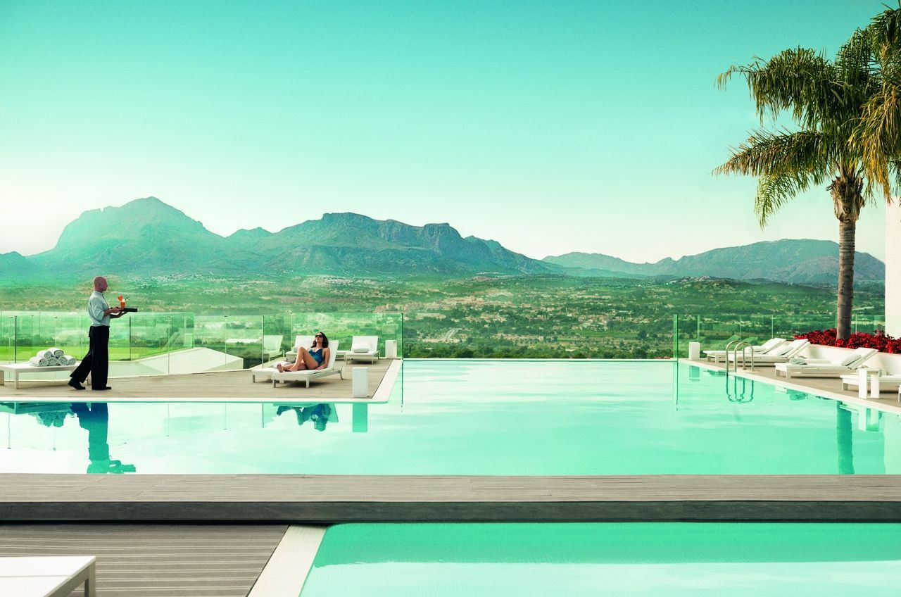 Poolside view at SHA wellness clinic