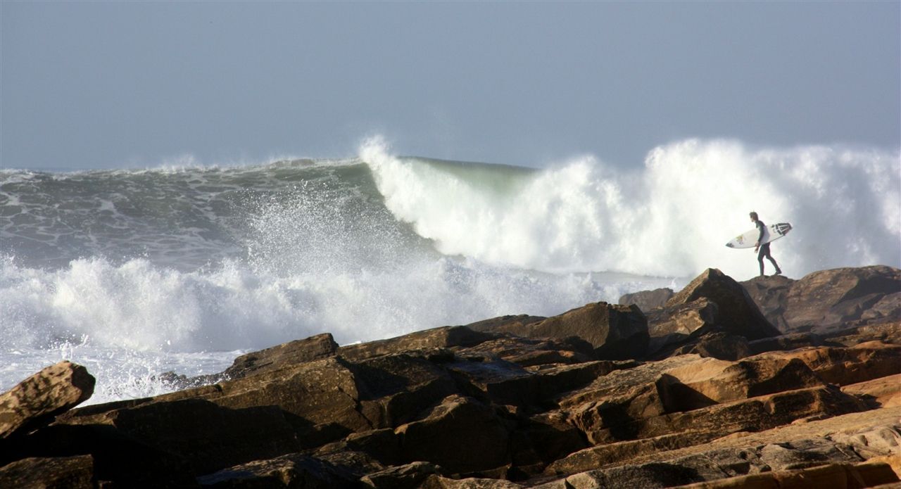 Surfing at Paradis Plage in Morocco