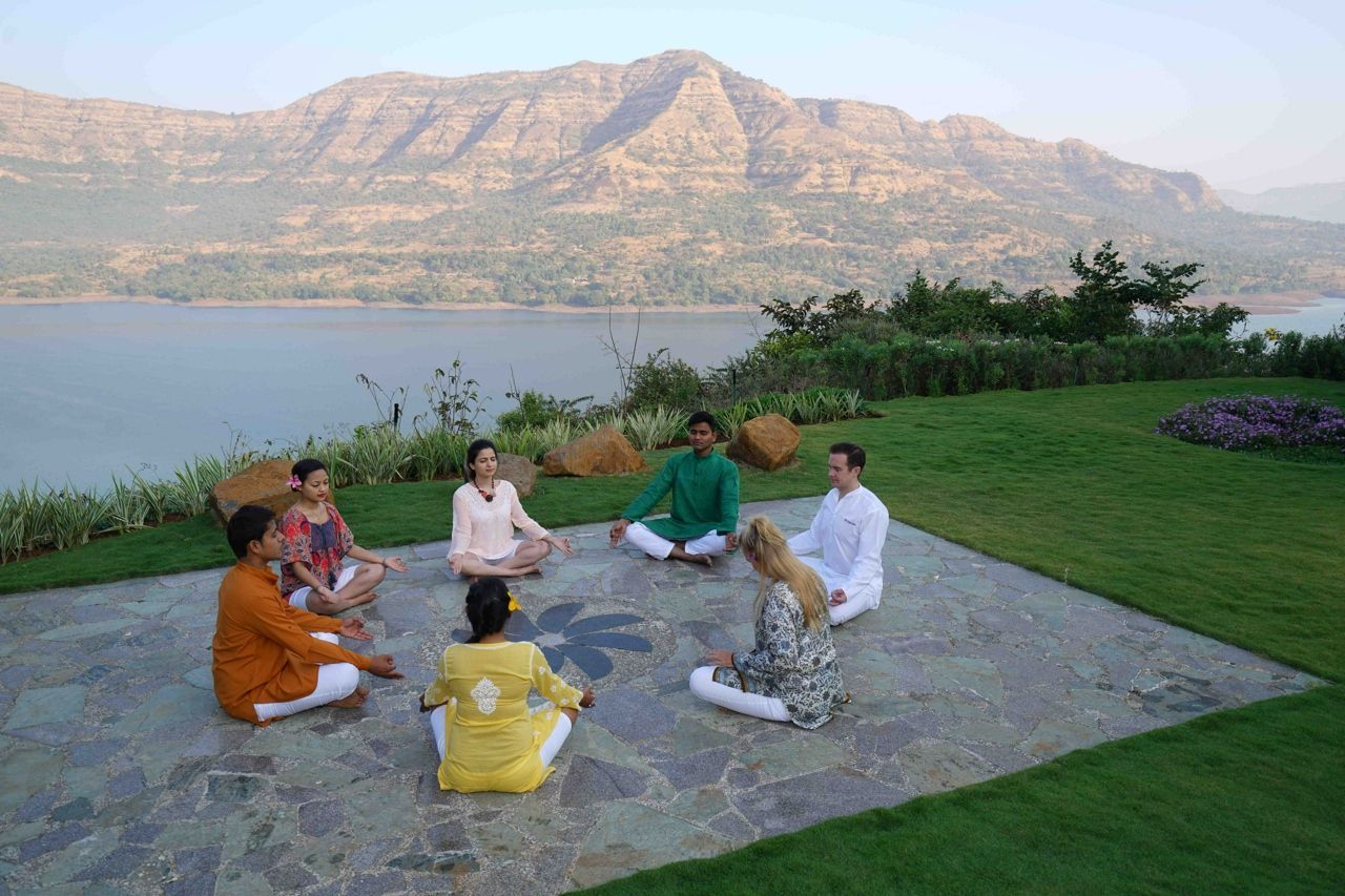 Yoga by the Mulshi Lake at Atmantan