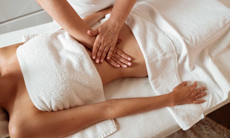 Abdominal massage at BuffMed Classic at Buff Medical Resort