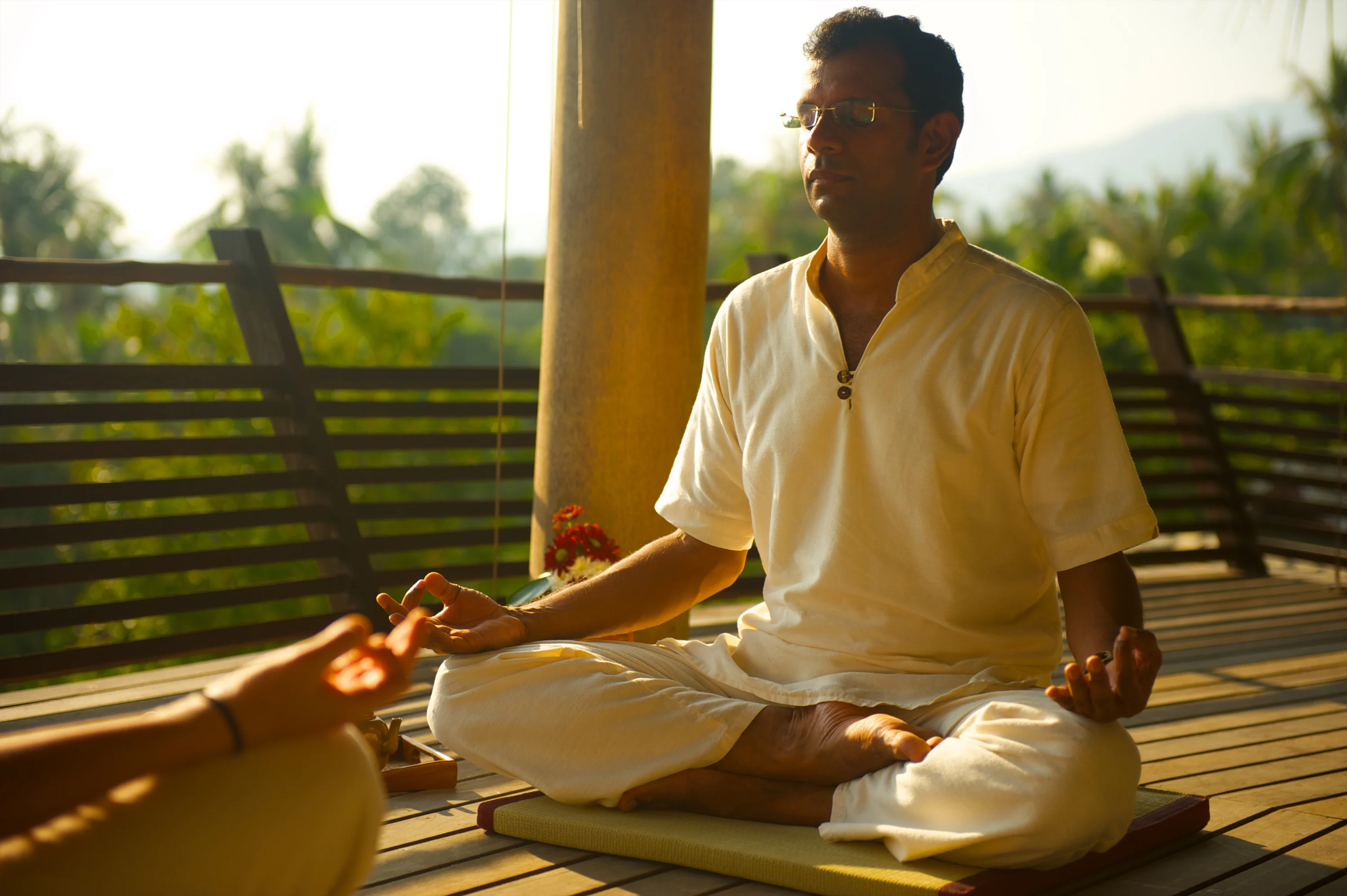 Brain Enhancement at Kamalaya yoga pose